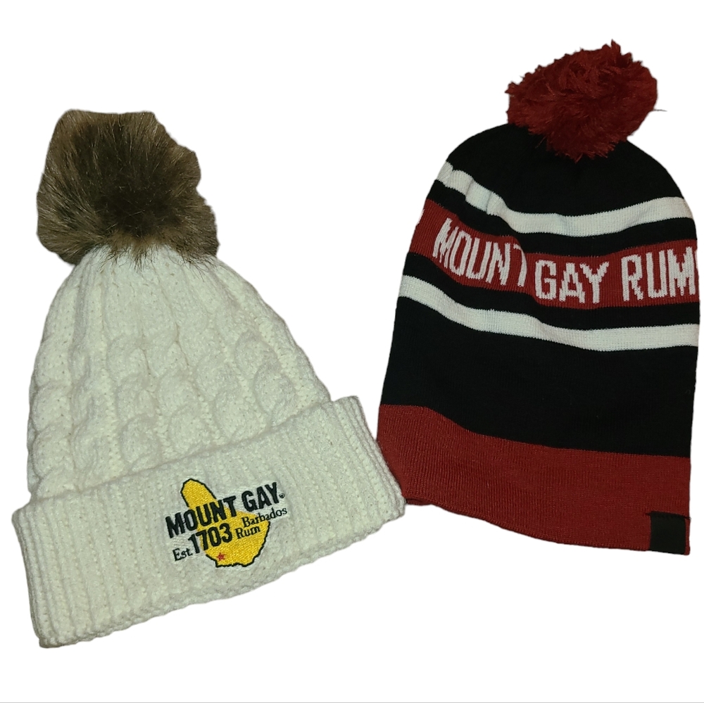 Set of 2-Mount Gay Winter Hats